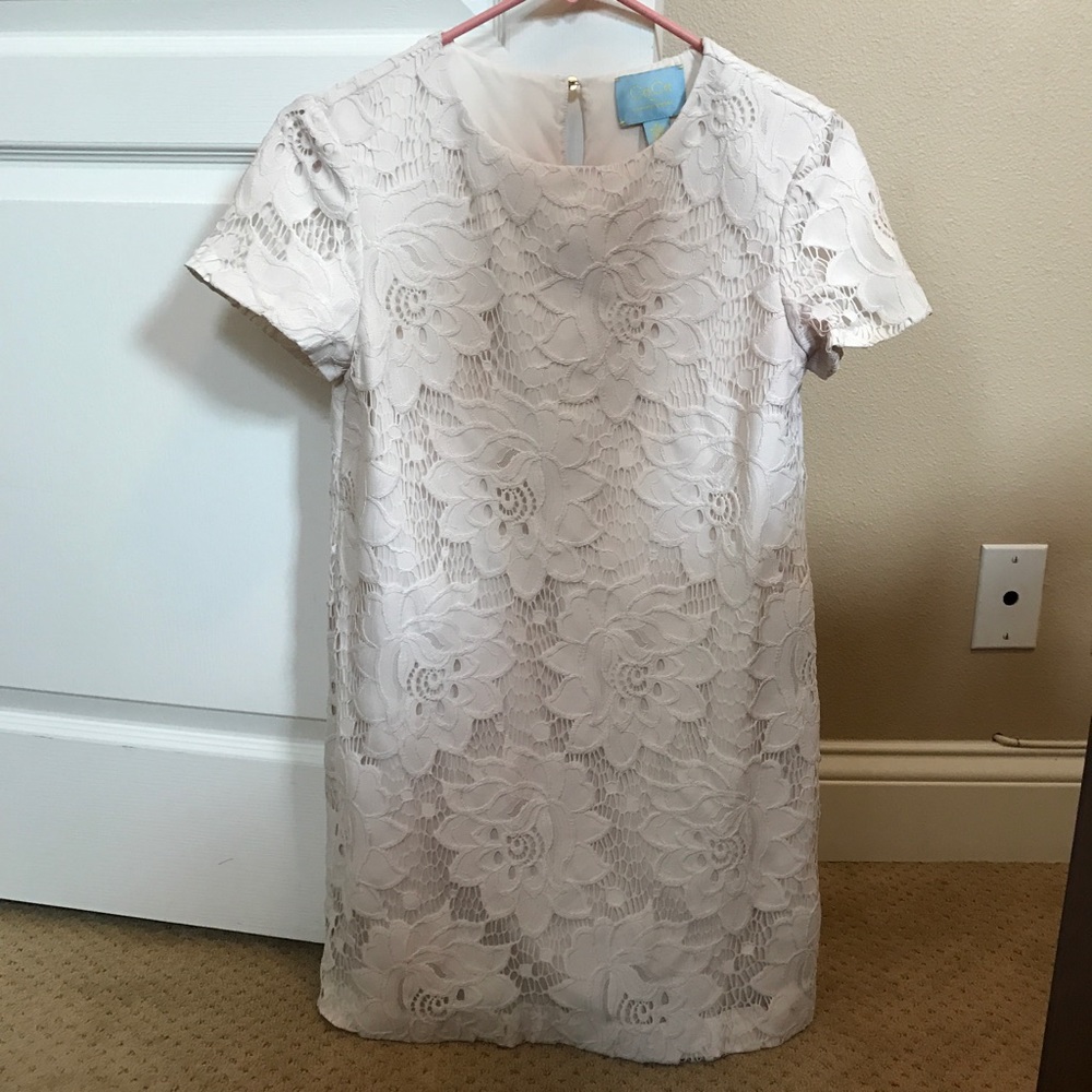 Cece by Cynthia Stefe White Lace Dress