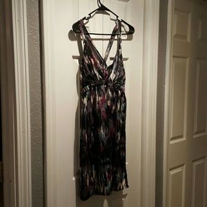 Light weight silk cross-back dress