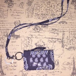 Vera Bradley ID Case and Lanyard Combo