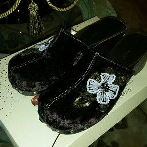 Velvet Clogs!