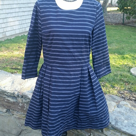 3x1 Dresses & Skirts - Gap Oxford stripe Fit and Flare dress