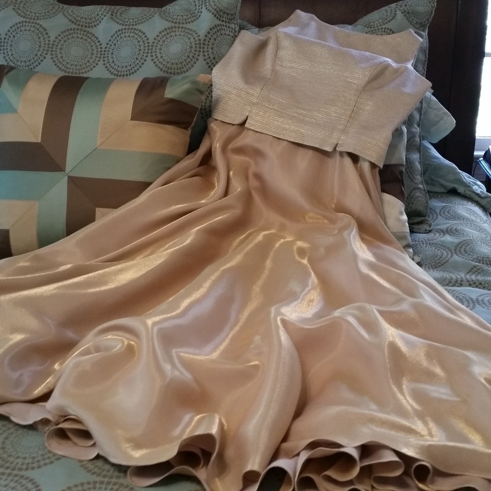 Gold formal gown