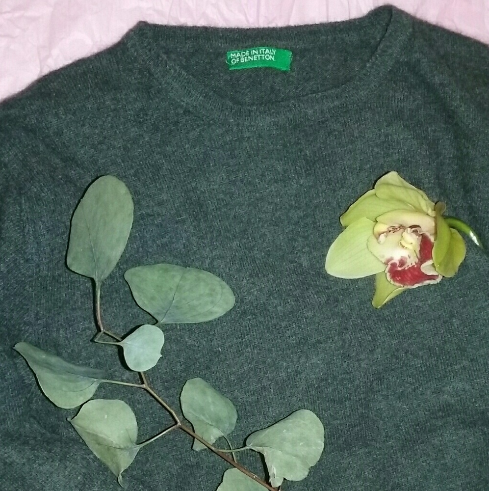 DONATED Benetton charcoal grey sweater