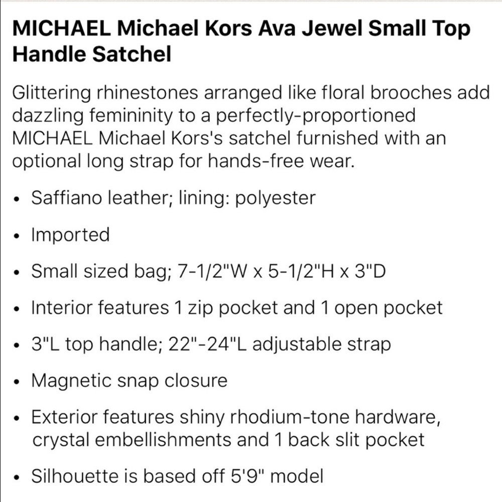 🎉HP🎉 Michael Kors leather handbag - Picture 6 of 7