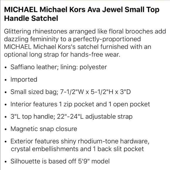 🎉HP🎉 Michael Kors leather handbag - Picture 6 of 7