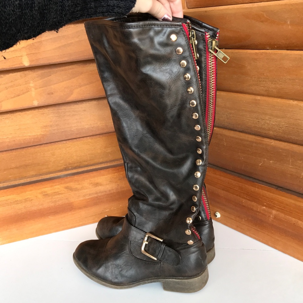 Brown Leather Boots