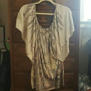 Ruffled, cinched top