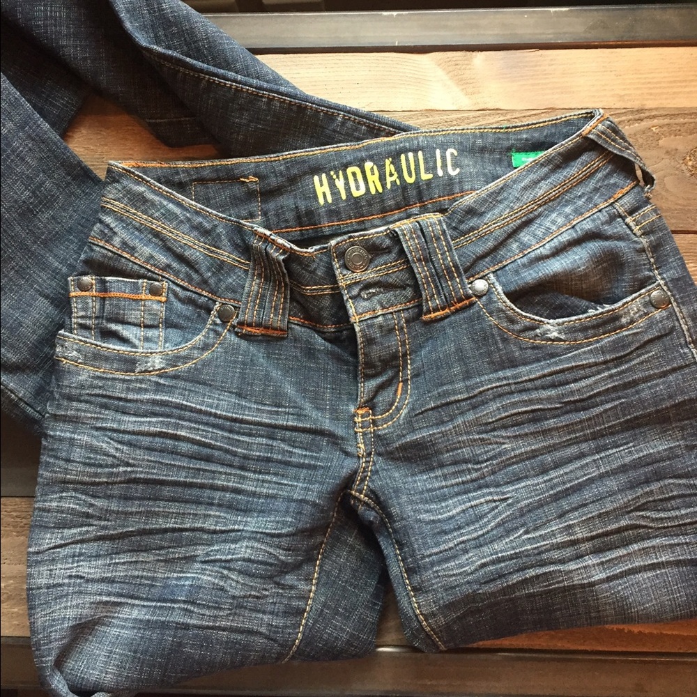 Hydraulic jeans good condition no flaws