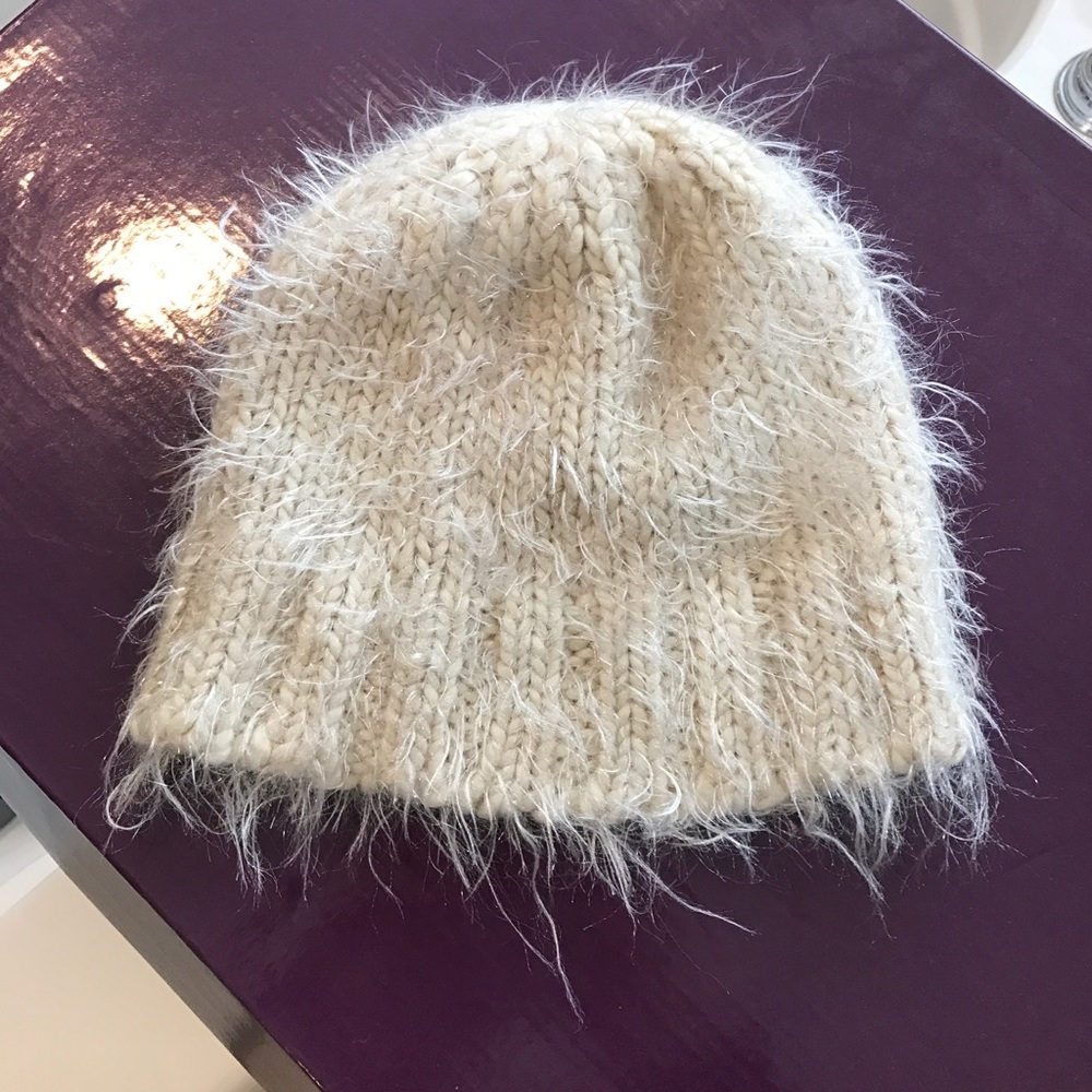Cream beanie