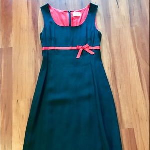 Ports little black dress with red bow