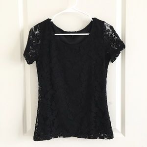 🖤🖤 Like New Black Lace Tee / T-Shirt