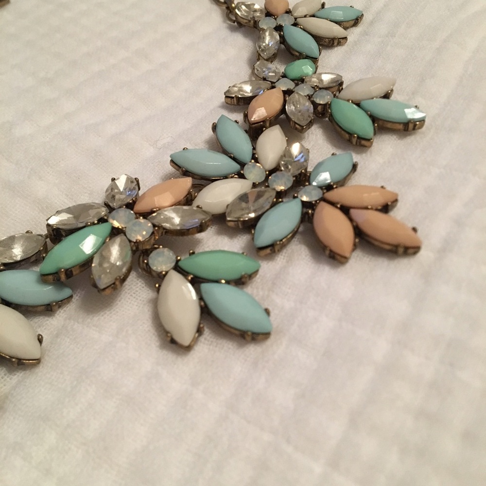 SOLD JEWELMINT pastel crystal necklace