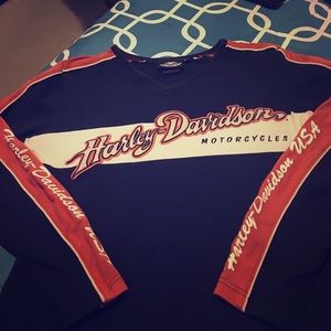 Ladies Harley Davidson pull over sweater