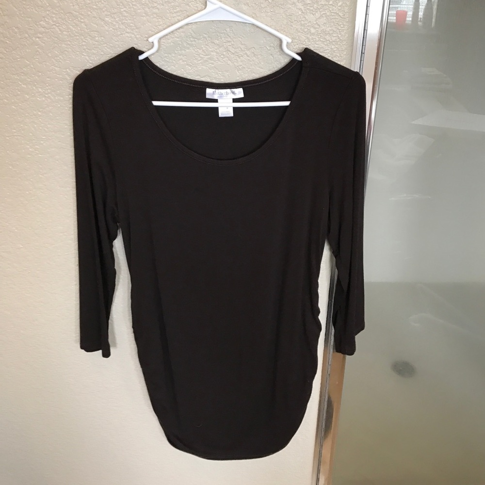 Black maternity shirt