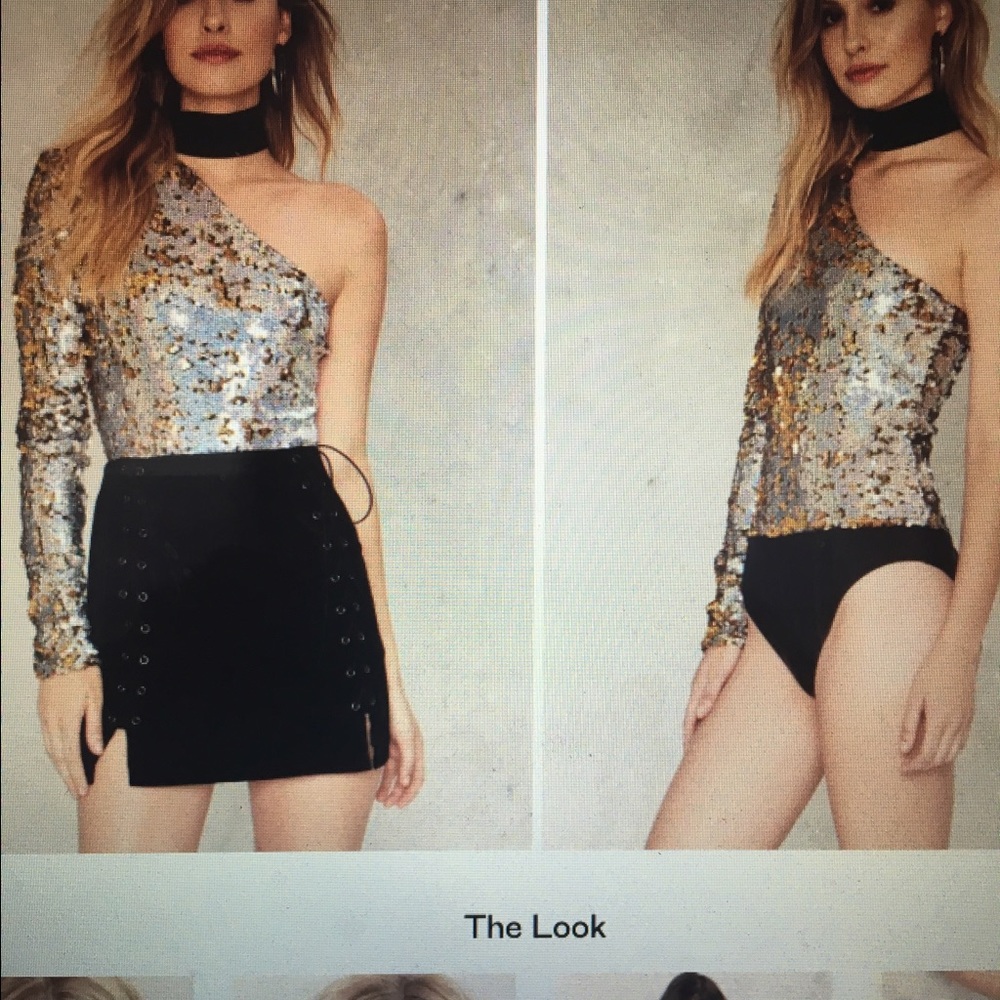 Nasty Gal sequin bodysuit