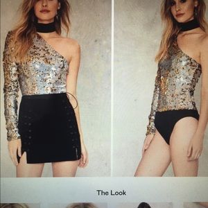 Nasty Gal sequin bodysuit