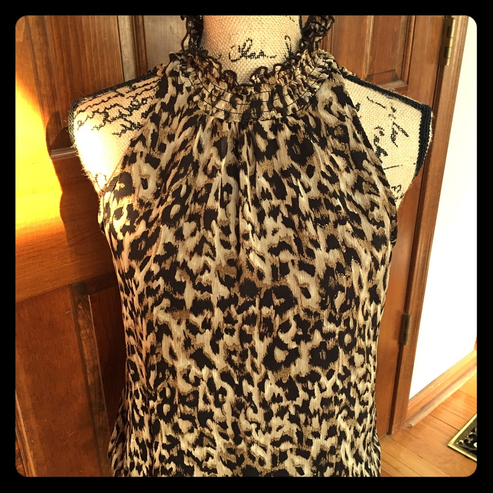 A.Byer Leopard Print Top