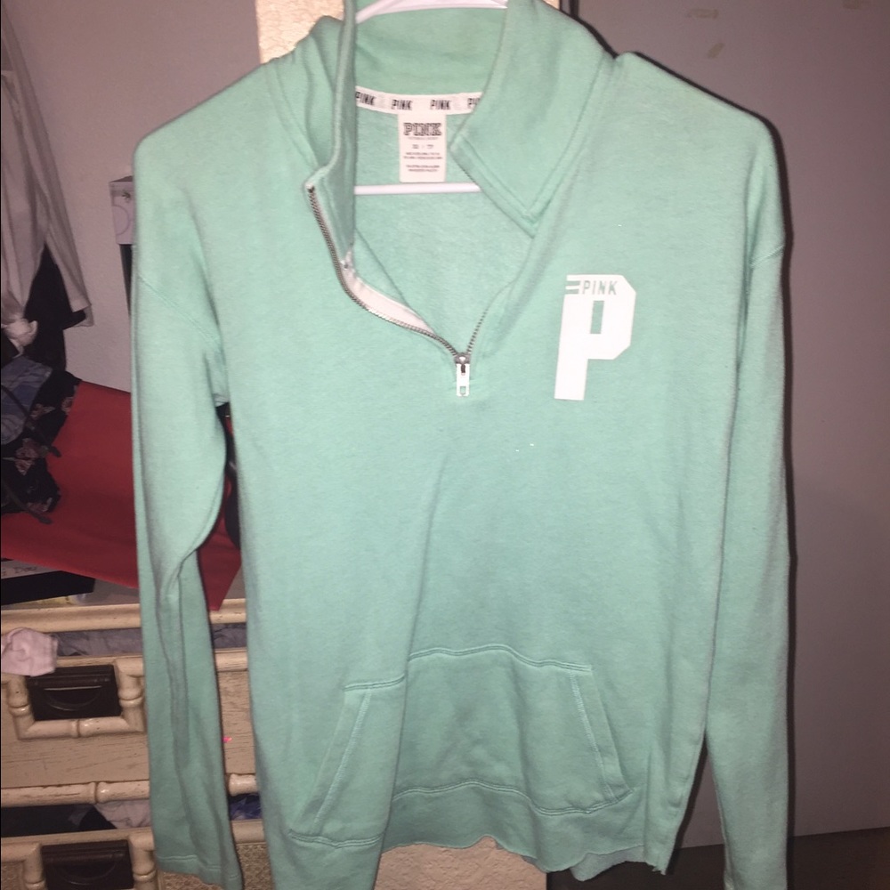 PINK pullover quarter zip