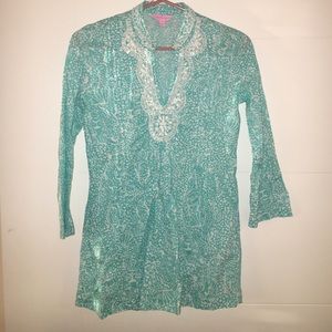 Lilly Pulitzer Teal Tunic 💓💙🎀