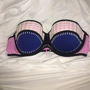 Victoria Secret 34C Crochet Flirt Bandeau Bikini