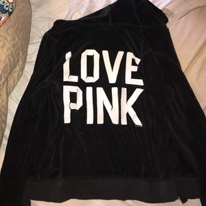 love pink zip up