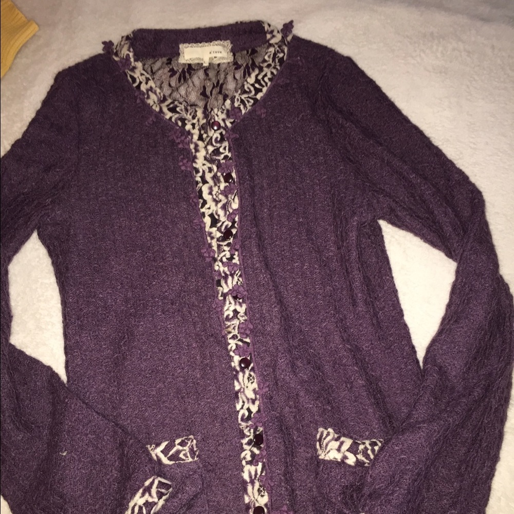 A'reve cardigan with Lacey back