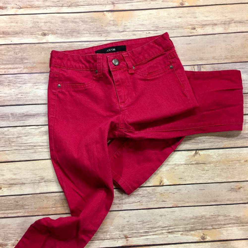 Joe's Jeans | Girl's Hot Pink Skinny Jeans - Picture 5 of 8