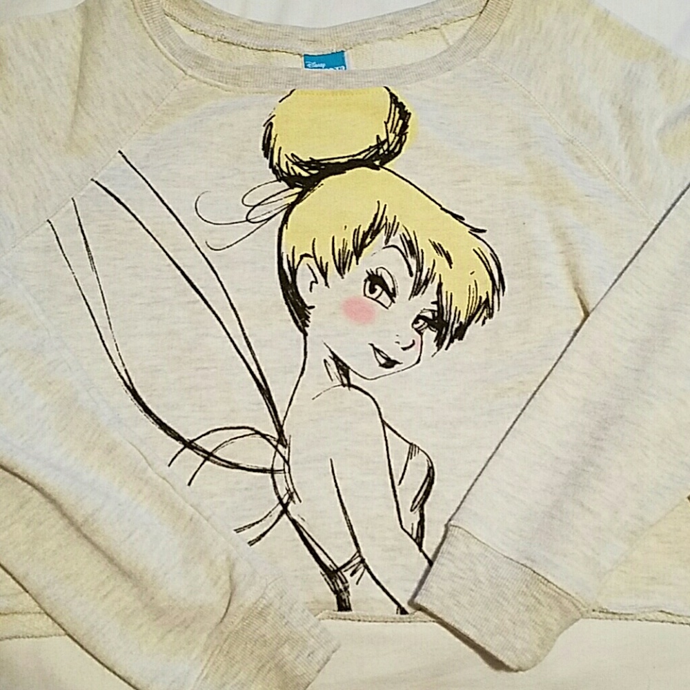 Disney Tinkerbell Crop Sweatshirt