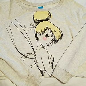 Disney Tinkerbell Crop Sweatshirt