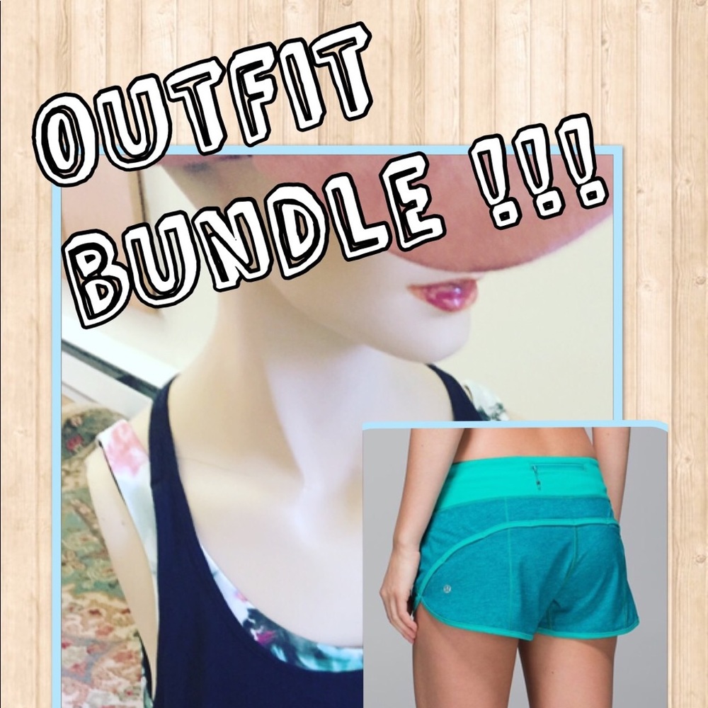 Lululemon🍋 tank plus speed shorts both size 4.