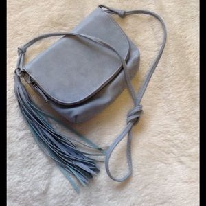Ice blue cross body bag