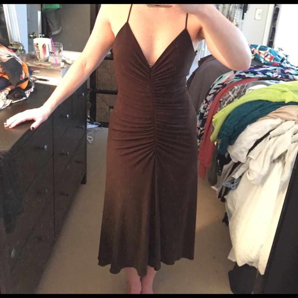 Laundry by Shelli Segal Brown dress