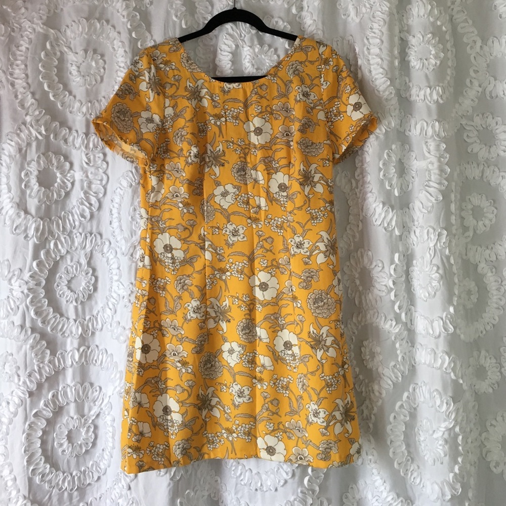 Yellow Floral Hollister Dress