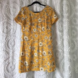 Yellow Floral Hollister Dress
