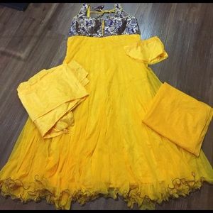 New yellow Punjabi dress