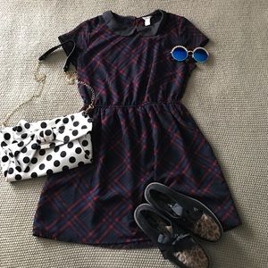 Red/blue/black plaid skater dress ❤️🖤💙😍