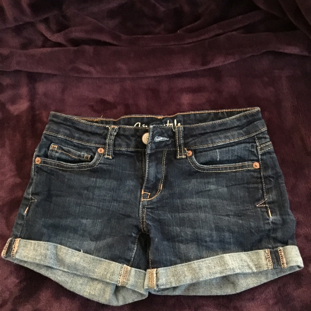 Aeropostale denim shorts, women's size 00.