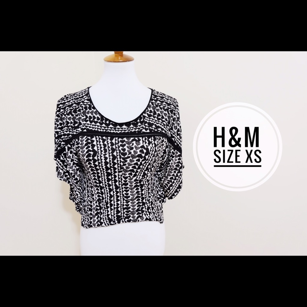H&M Crop Top with Bat Wings