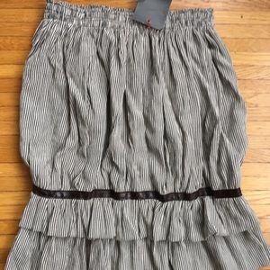 NWOT ruffle stripe skirt by Shrive. XXS