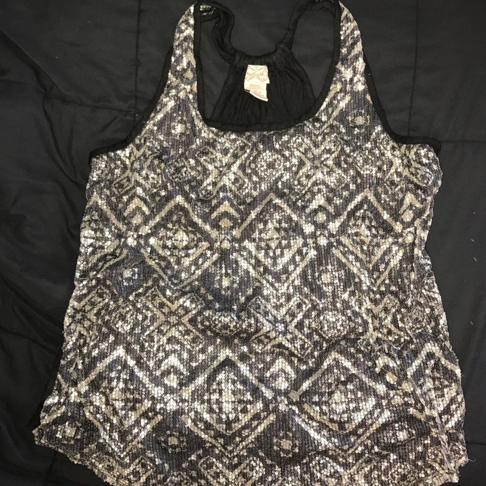 Sequin tank top