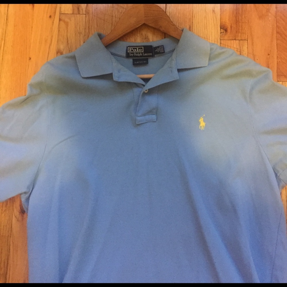 Baby blue Ralph Lauren polo