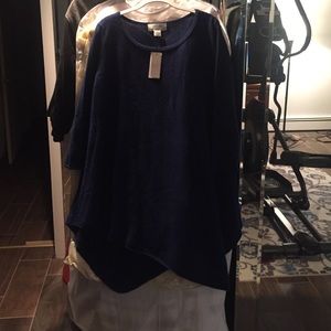 Dark blue cashmere sweater