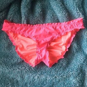 Victoria's Secret pink ruched bikini bottoms!