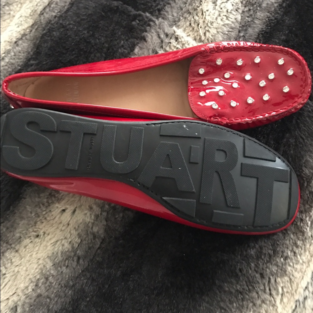 Stuart Weitzman Gorgeous red patent leather shoes