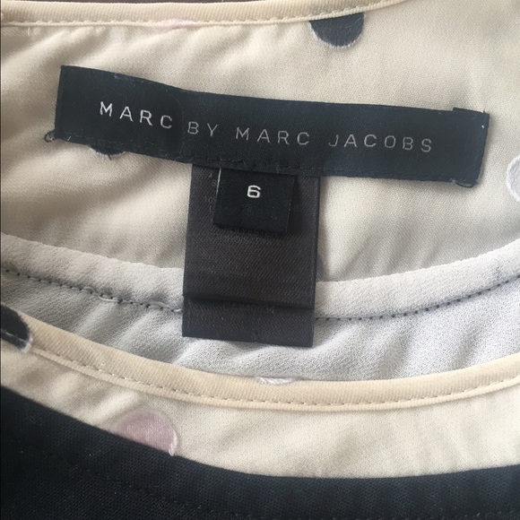 Marc by Marc Jacobs asymmetrical polka dots top - Picture 3 of 4