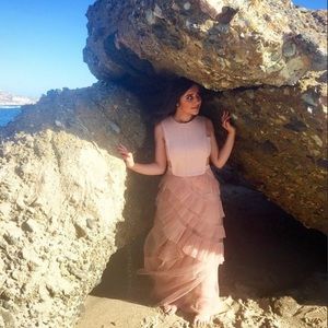 Dress BCBG Avalon pink style.