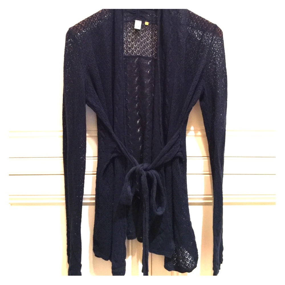Anthropologie Knitted & Knotted Tie Sweater, Small