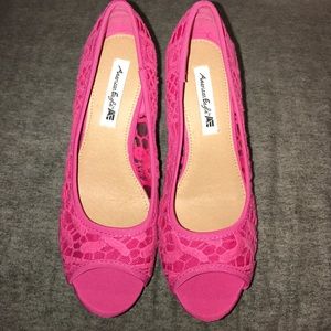 👠💖Pink Peep Toe Heels💖👠