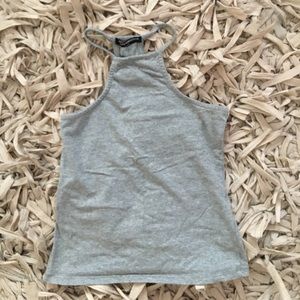 Grey Brandy Melville Choker Tank