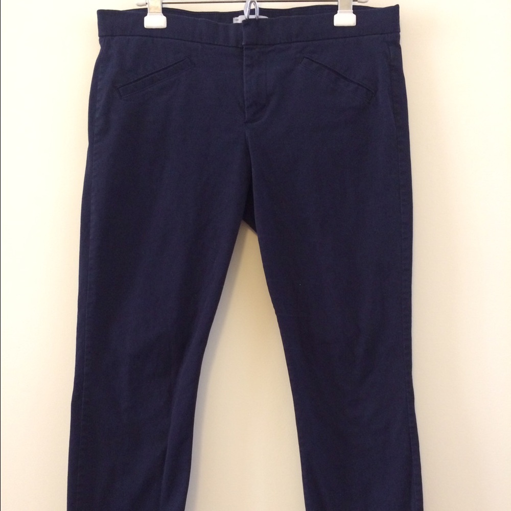 Ultra skinny, ultra soft navy twill pant